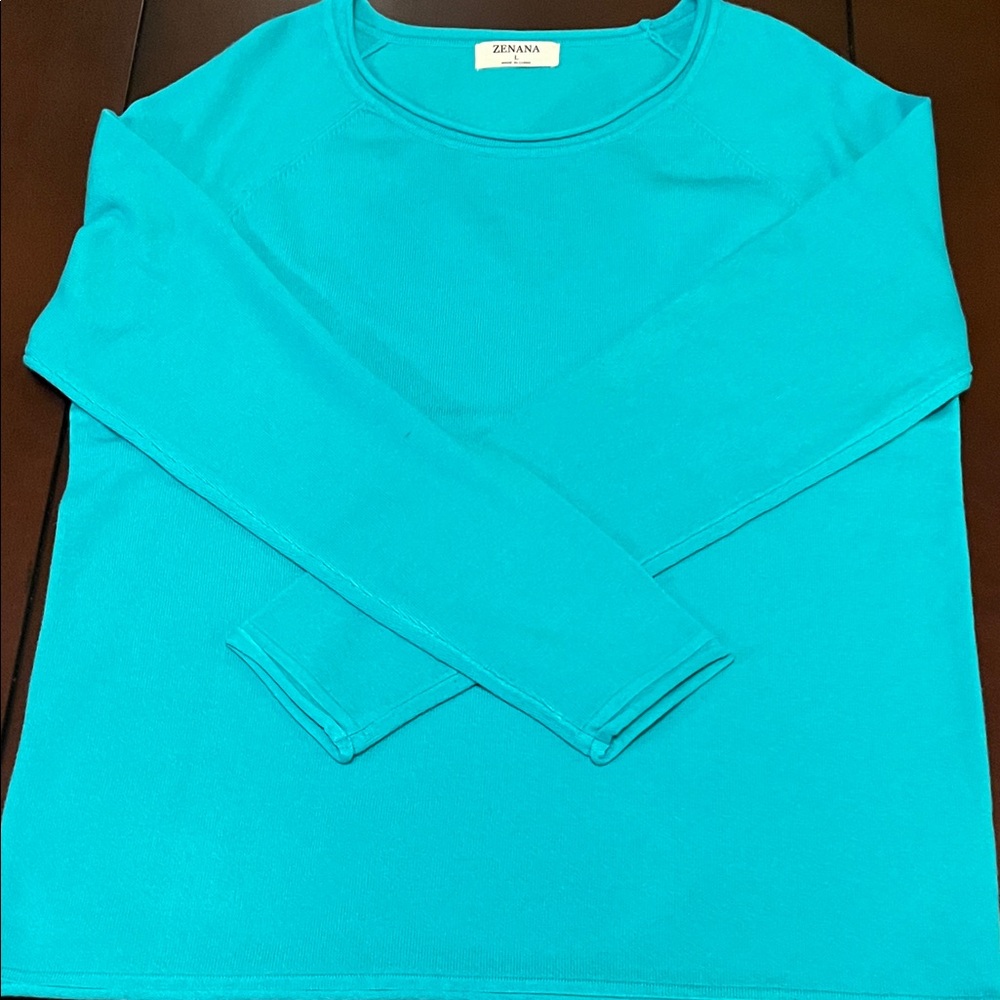 Zenana Outfitters Turquoise Women's sweater NWOT